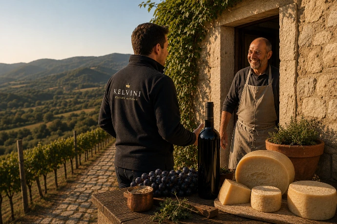 Kelvini Italian Artisan persoonlijke gastronomische gids in Italië