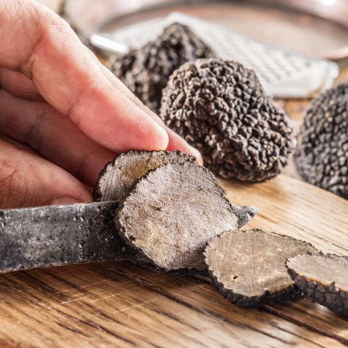 Verse zwarte truffel, het Goud van de Aarde geselecteerd door Kelvini.