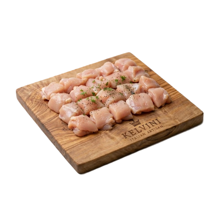 Verse biologische kippendij voor Italiaans pasta recept