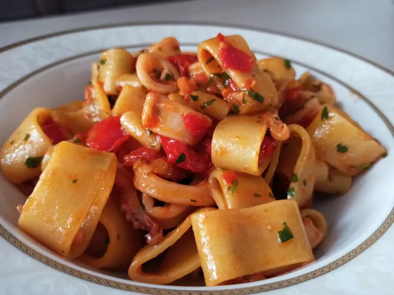 Calamarata pasta bronsgewalst 500g – ambachtelijke Italiaanse pasta.webp
