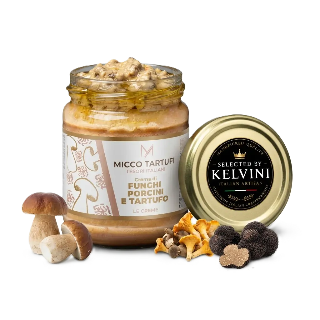 kelvini-porcini-truffelcreme-pot-geopend-met-verse-paddestoelen-850x850.webp