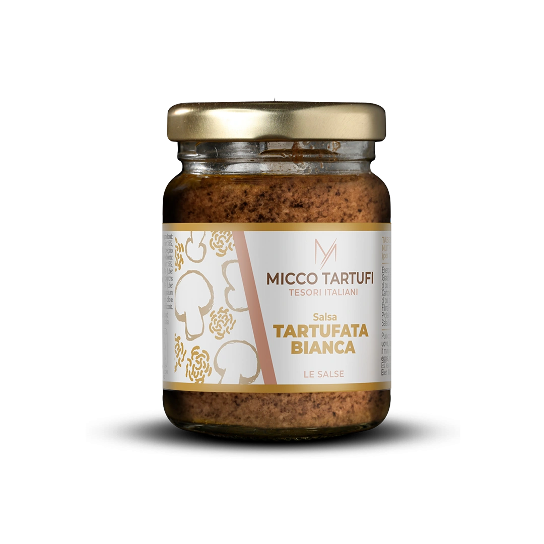 [TRU-SAUS-WIT-080] Witte Truffelsaus – Kelvini Italian Artisan (80g)
