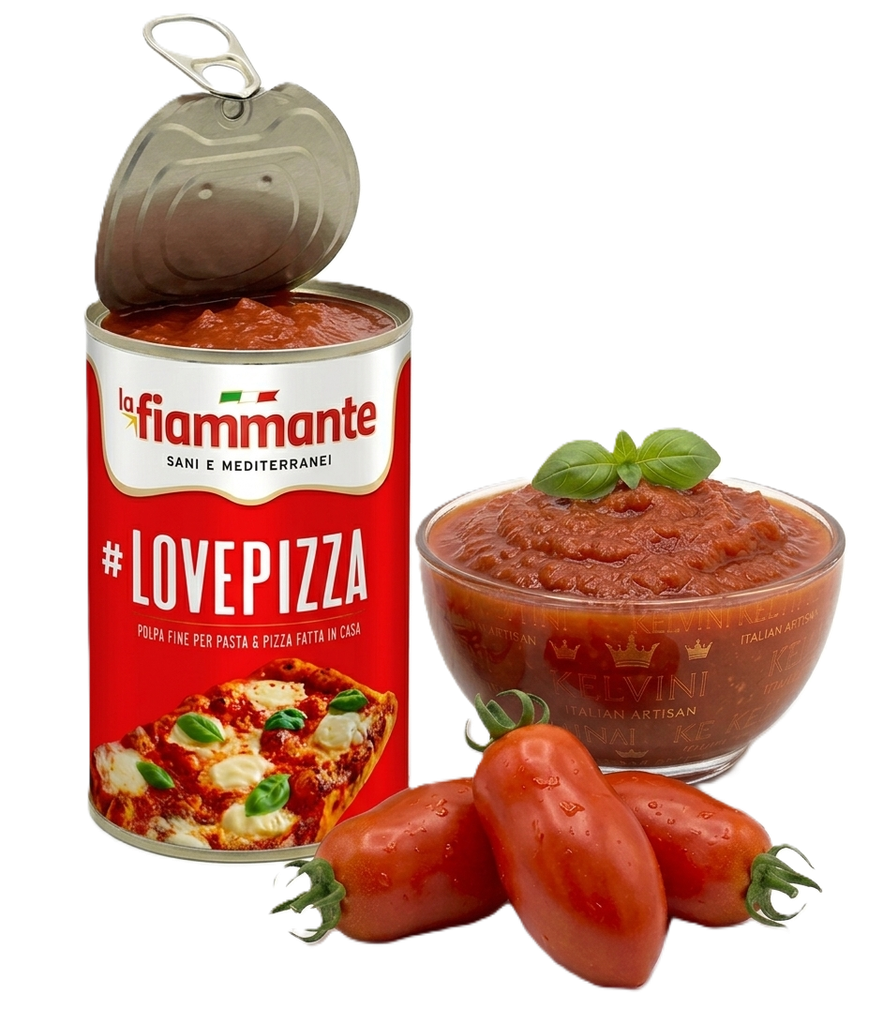 [POL-FINE-LP-400] Fijne Tomatenpolpa "Love Pizza" (400g) | Kelvini Italian Artisan