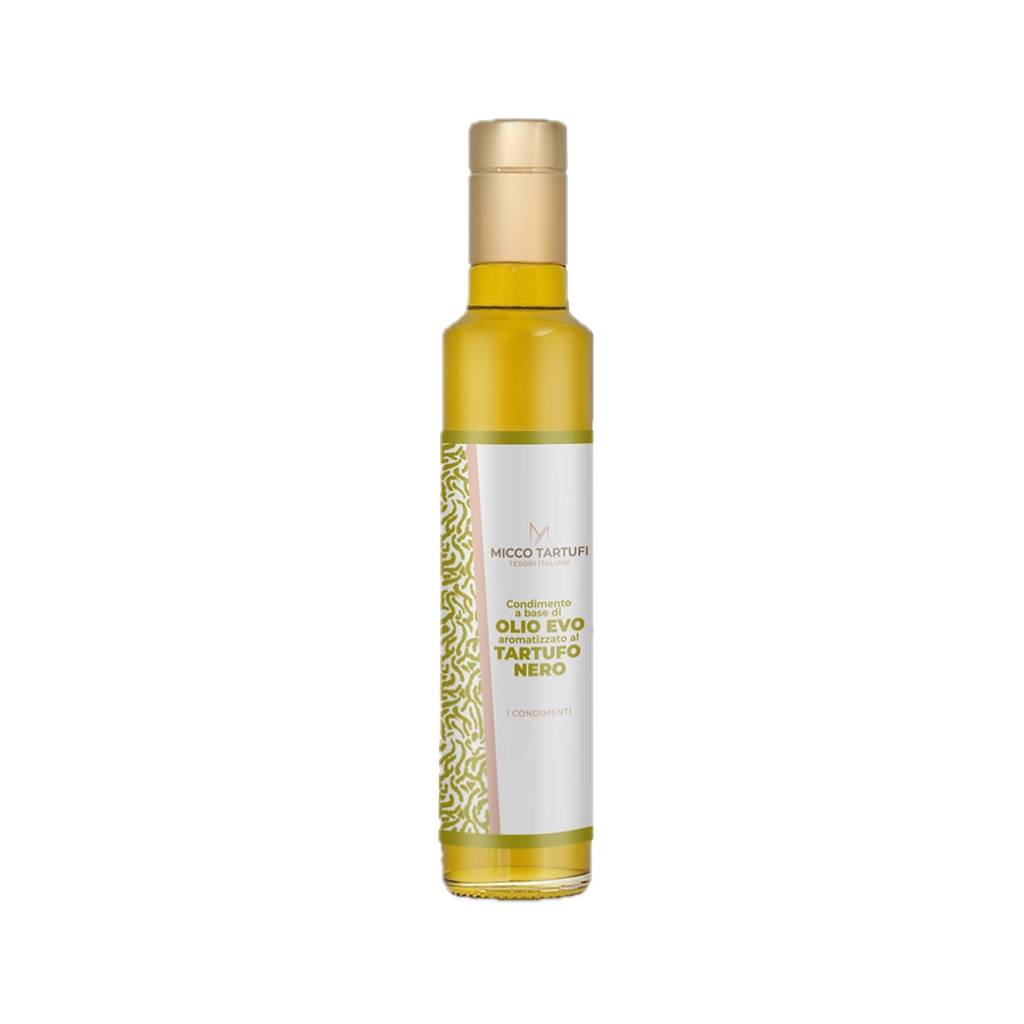 [OLI-TRU-ZWA-250] Natives Olivenöl extra mit schwarzem Trüffel (250 ml)