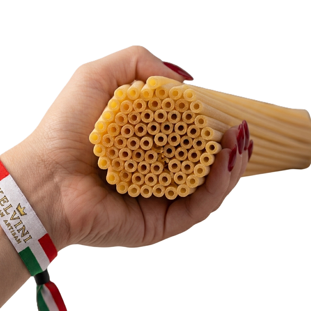 [PAS-CACCESE-032] Bucatini – Pasta artigianale (500 g)
