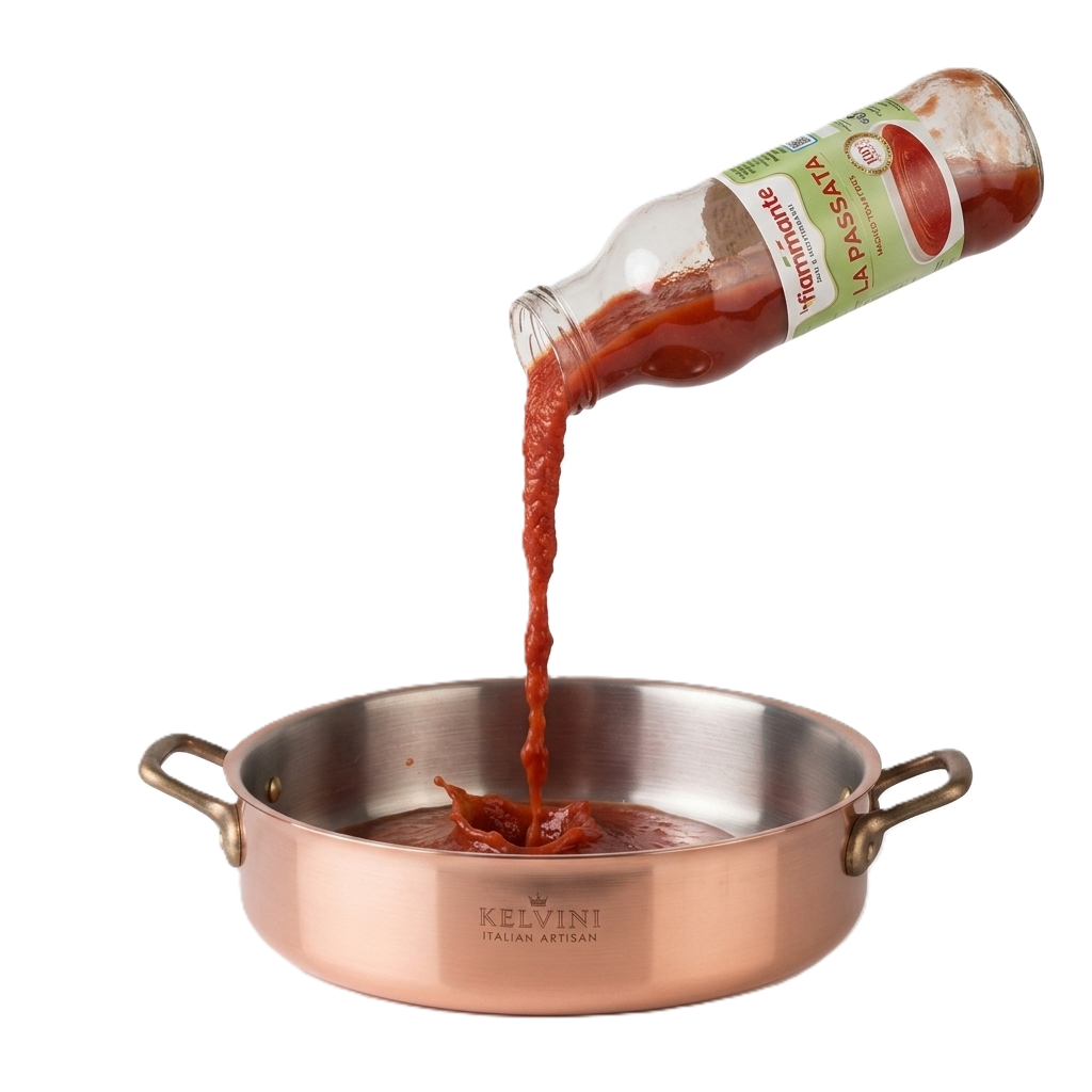 [TOM-PAS-BAS-690] Purée de tomates italienne classique au basilic (690 g)