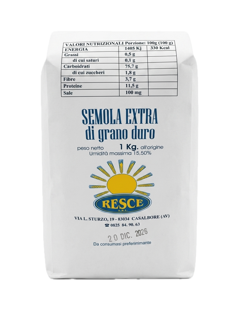 Hard Tarwegriesmeel - Semola Extra (1 kg)