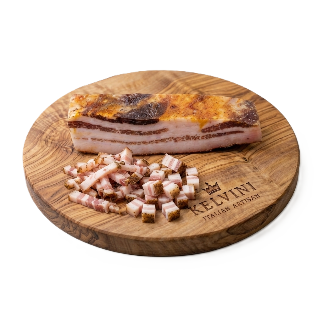 [SAL-PAN-500] Dried pork belly – Pancetta Stesa di Casalbore (500g)