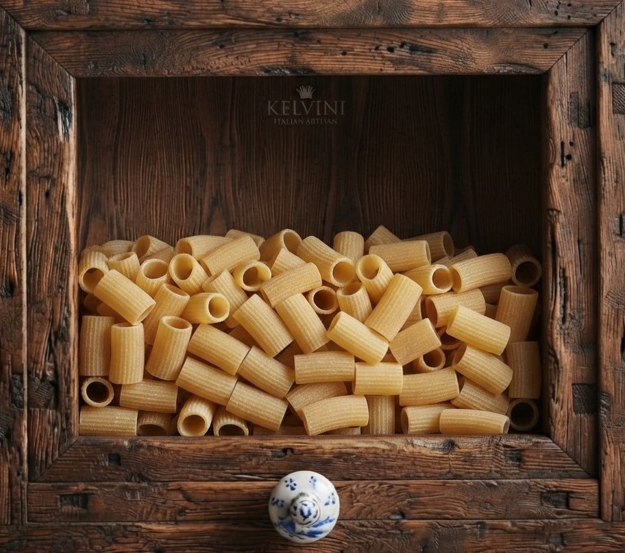 [PAS-RUS-MEZ-MAN-RIG-500] Mezze Maniche Rigate – Pasta Russo (500g)
