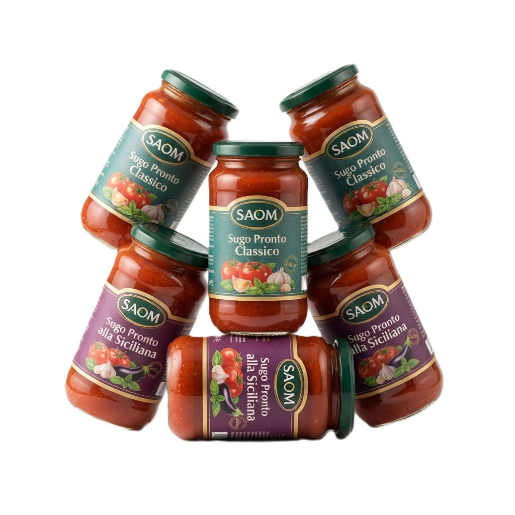 SAOM Sugo Pronto Variatiepakket Classico & Siciliana (6 x 340 g)