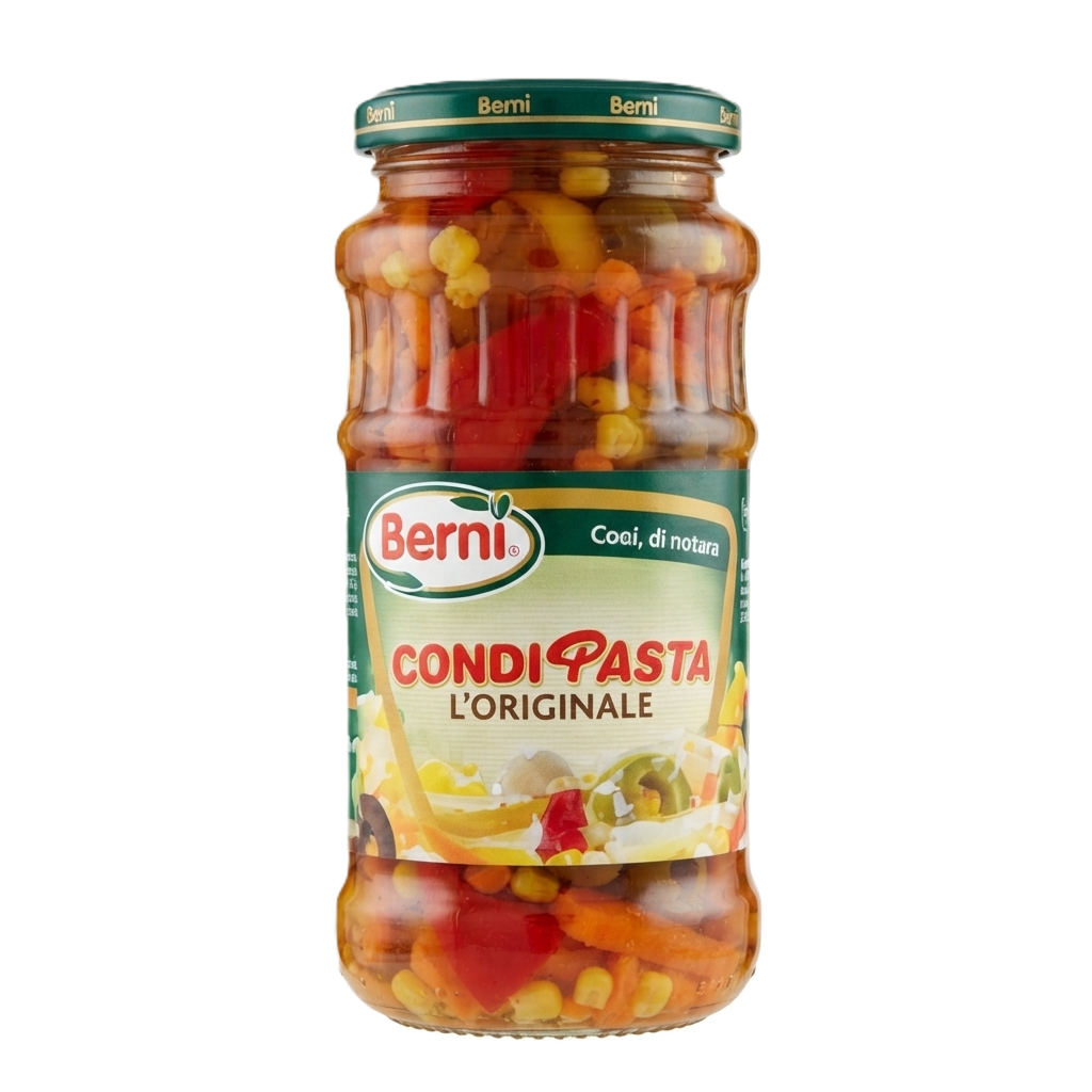 [BER-CND-PST-0285] Berni - Italienische Gemüsemischung für kalte Nudelsalate - CondiPasta L'Originale - (285g Pot)