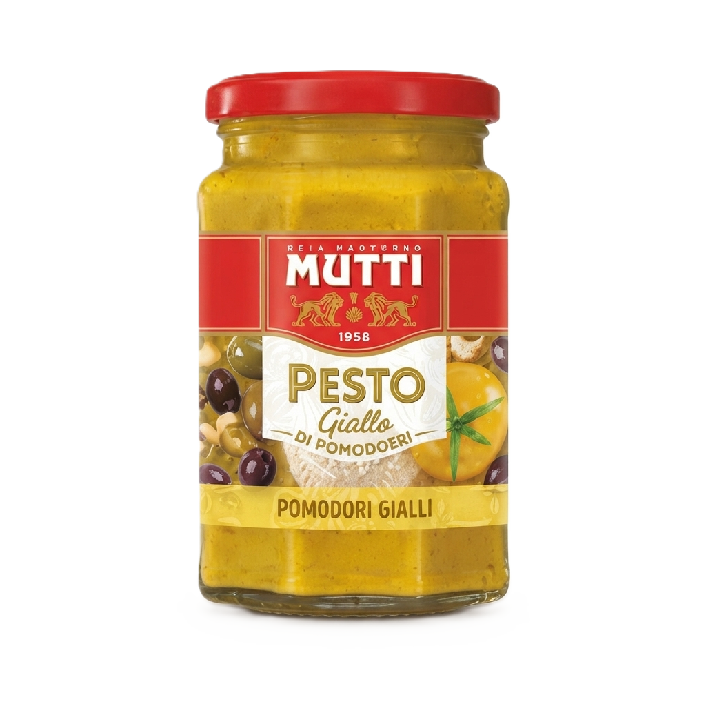 [MUT-PST-GIA-0180] Gele Tomatenpesto 180g | Mutti Pesto Giallo di Pomodoro