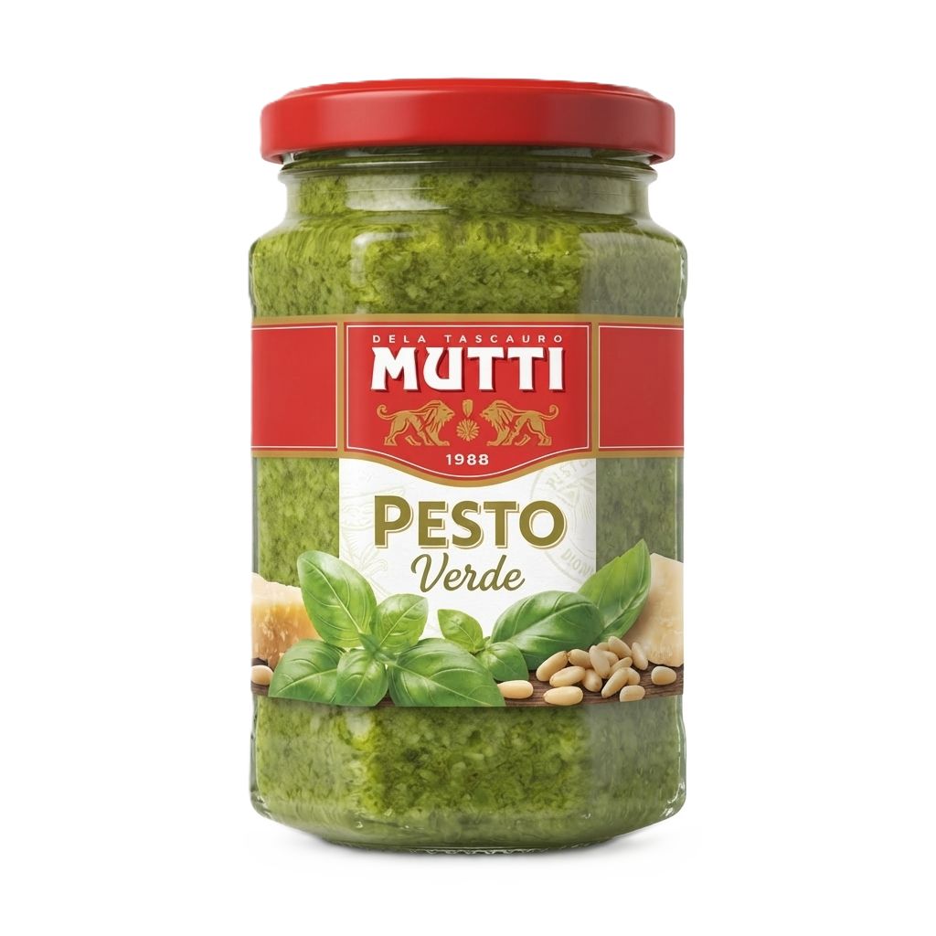 [MUT-PST-VER-0180] Groene Tomatenpesto 180g | Mutti Pesto Verde di Pomodoro