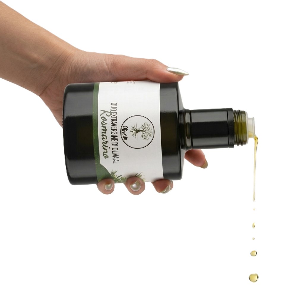 Olivetis - Extra Vierge Olijfolie met Rozemarijn (250ml)