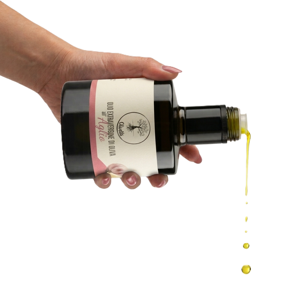 Olivetis - Extra Vierge Olijfolie met Knoflook (250ml)