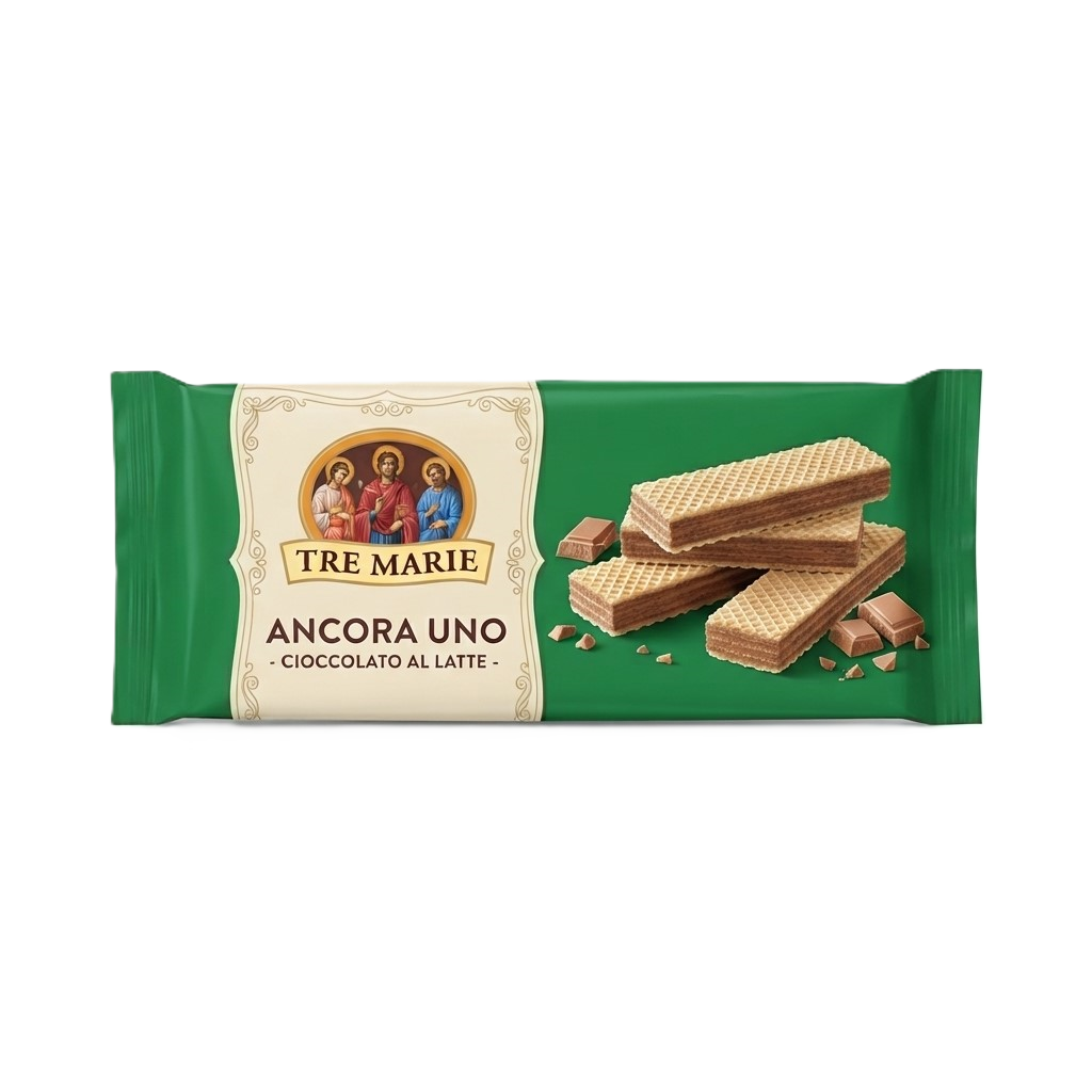 [TRM-WAF-LAT-0175] Tre Marie - Gaufrette au chocolat au lait italien (175 g)