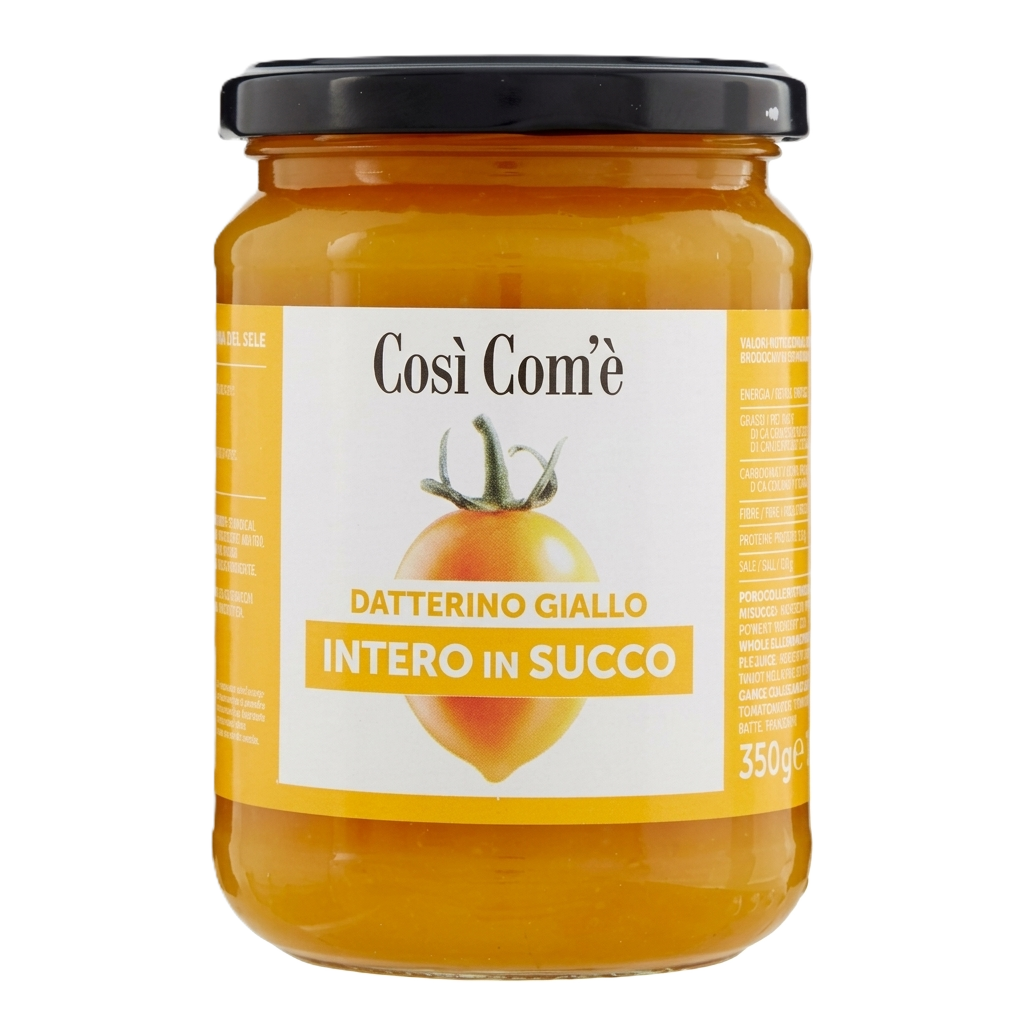 Così Com'è - Yellow Cherry Tomatoes - Datterino Giallo in Juice 350 g