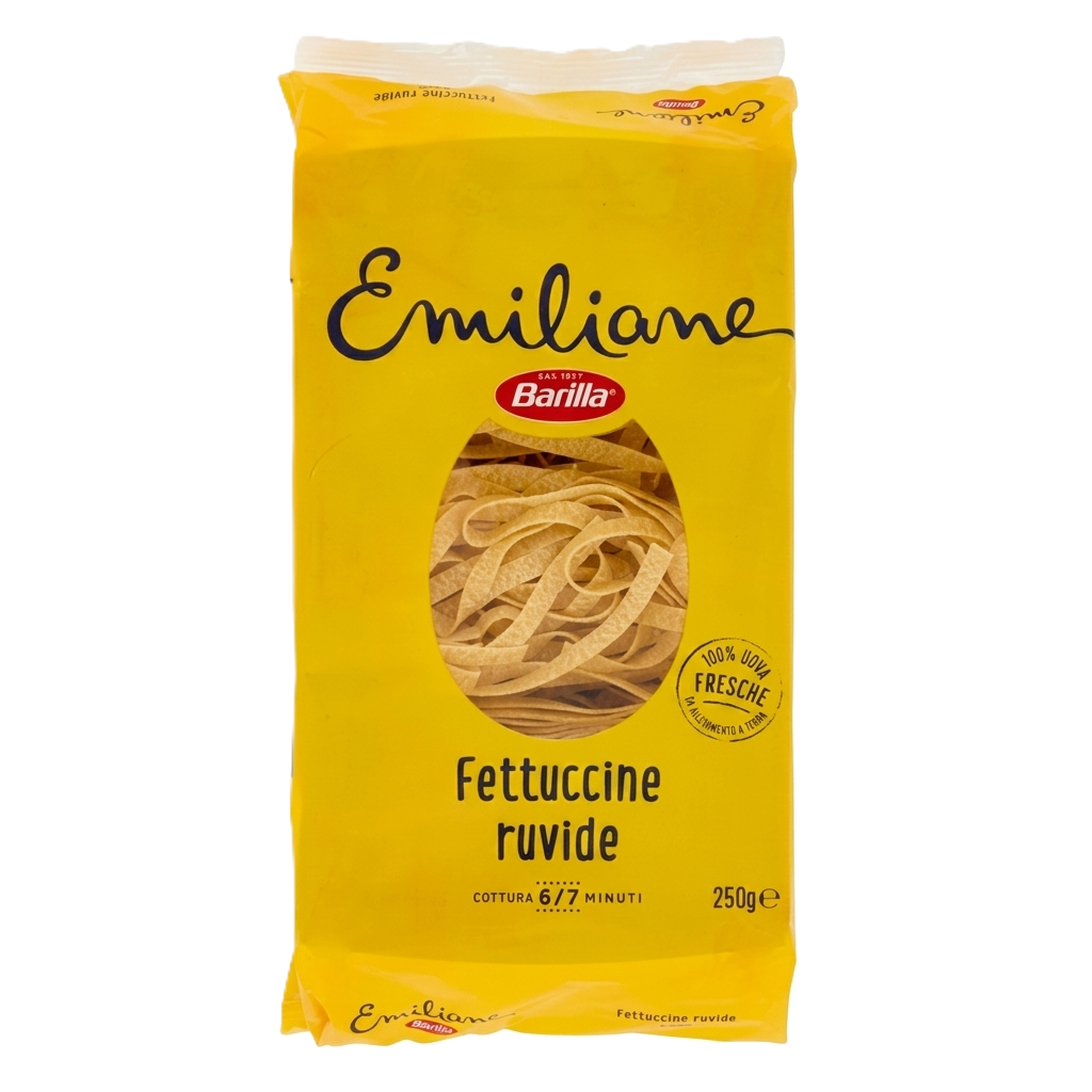 [KEL-BAR-EMI-FET-250] Barilla Emiliane Fettuccine met Ei – Italiaanse Lintpasta 250 g