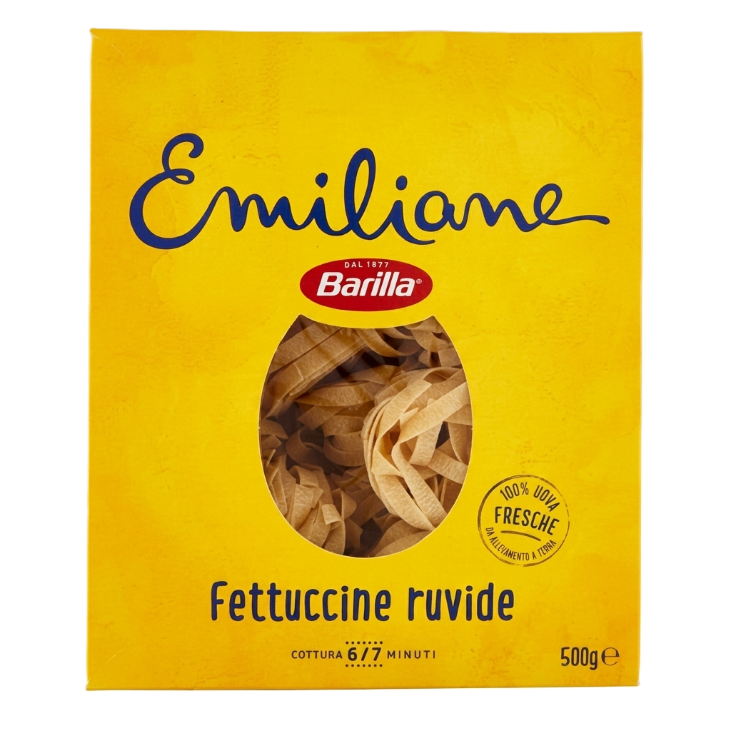[KEL-BAR-EMI-FET-500] Barilla Emiliane Fettuccine met Ei – Italiaanse Lintpasta 500 g