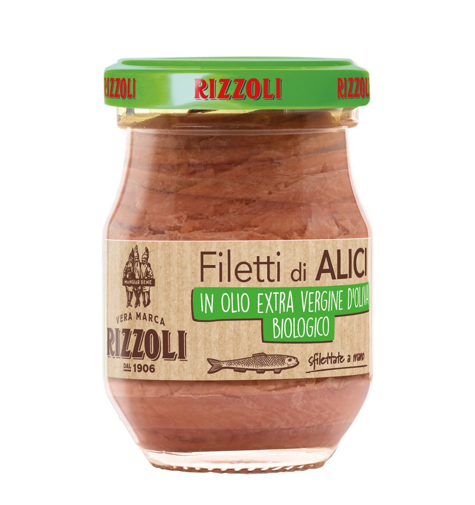 [ANS-RIZ-BIO-POT] Sardellenfilets in biologischem nativem Olivenöl extra BIO
